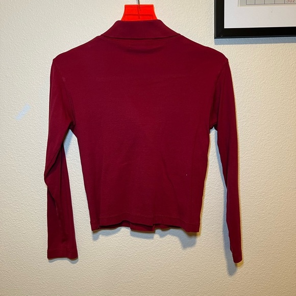 Red Button-Up Cardigan - Picture 4 of 5